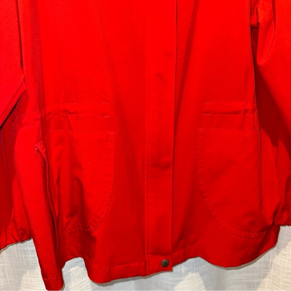 LANE BRYANT WOMEN'S RED LONG SLEEVE ZIP UP JACKET SIZE 14/16 Cinched Waist Light - Picture 4 of 10